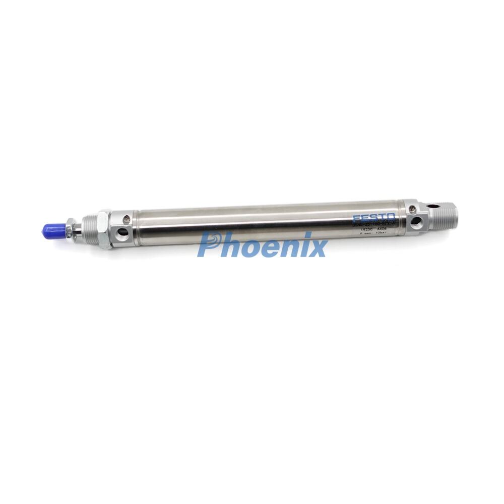 Cilindro rotondo originale Festo 19250 DSNU-25-160-PPV-A | Alesaggio 25 mm, corsa 160 mm con ammortizzazione regolabile