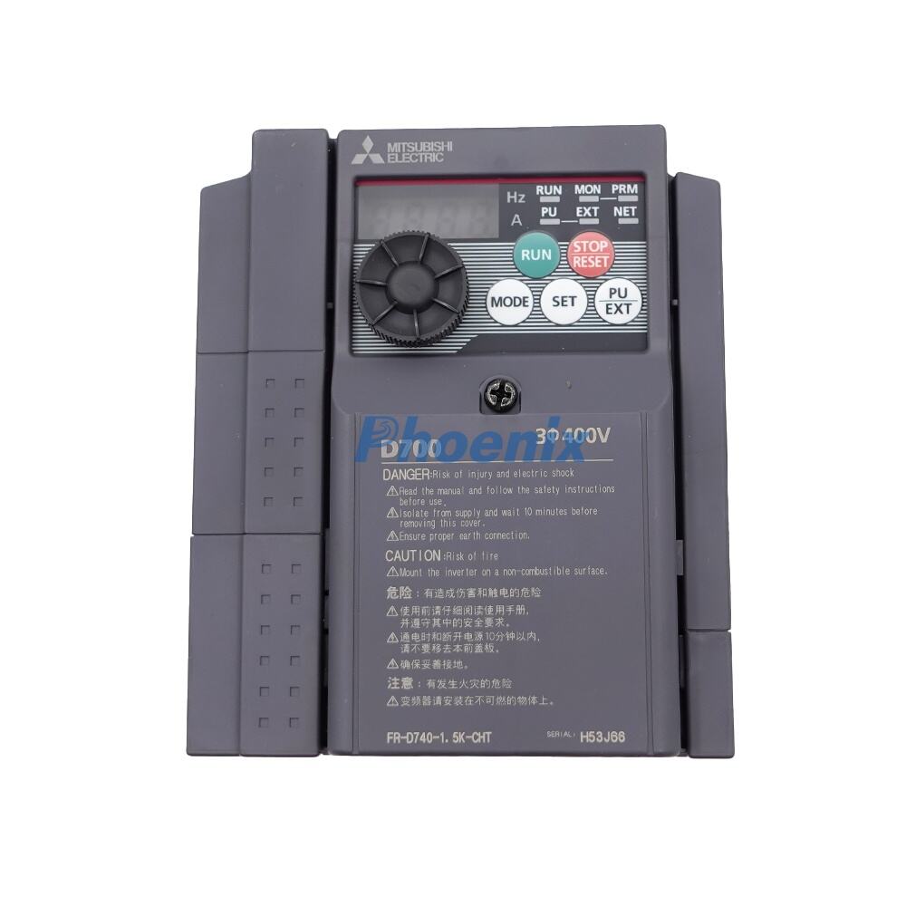 Inverter Frekuensi Mitsubishi VFD FR-D740-1.5K-CHT | Inverter Frekuensi 1,5 kW (2 HP) untuk Pengendalian Kecepatan Motor dan Sistem Otomasi