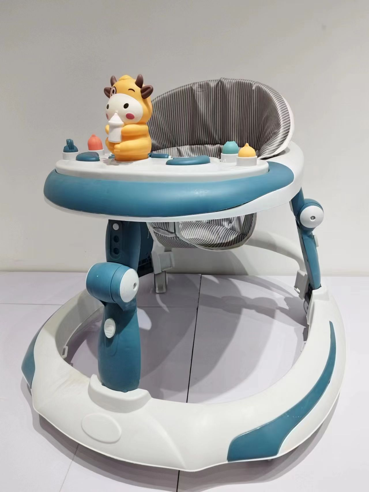 2025 High Quality Wheel Baby Walker Anti-O-Leg Plastic Multi-Function Push Kids' Baby Walker Learning Feature Gift Babies