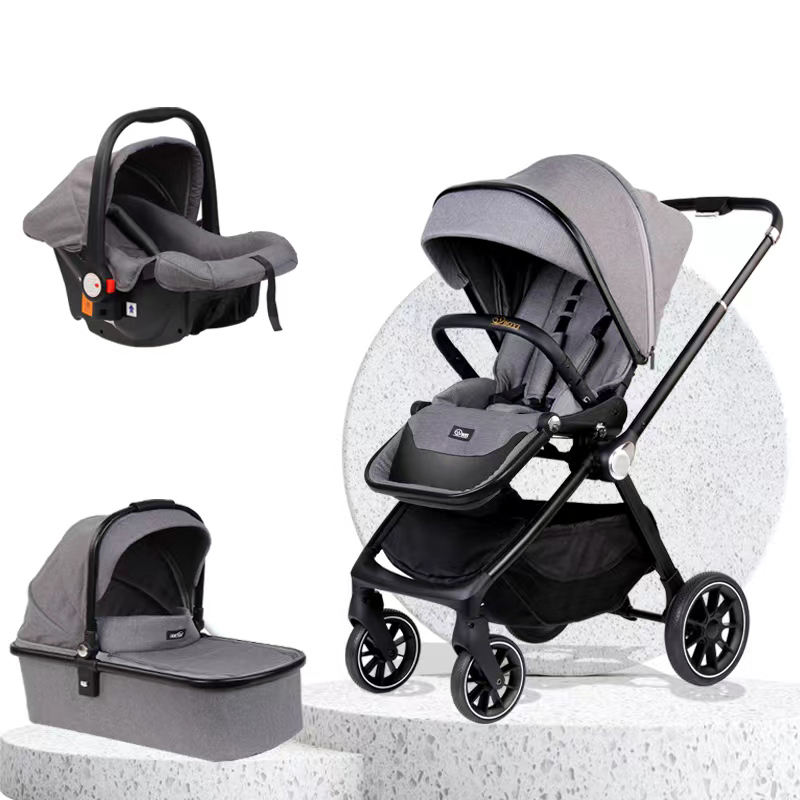 Wholesale 3 in 1 Portable Custom Foldable Compact Travel Baby Pram Dining Tray Baby Stroller with Car Seat