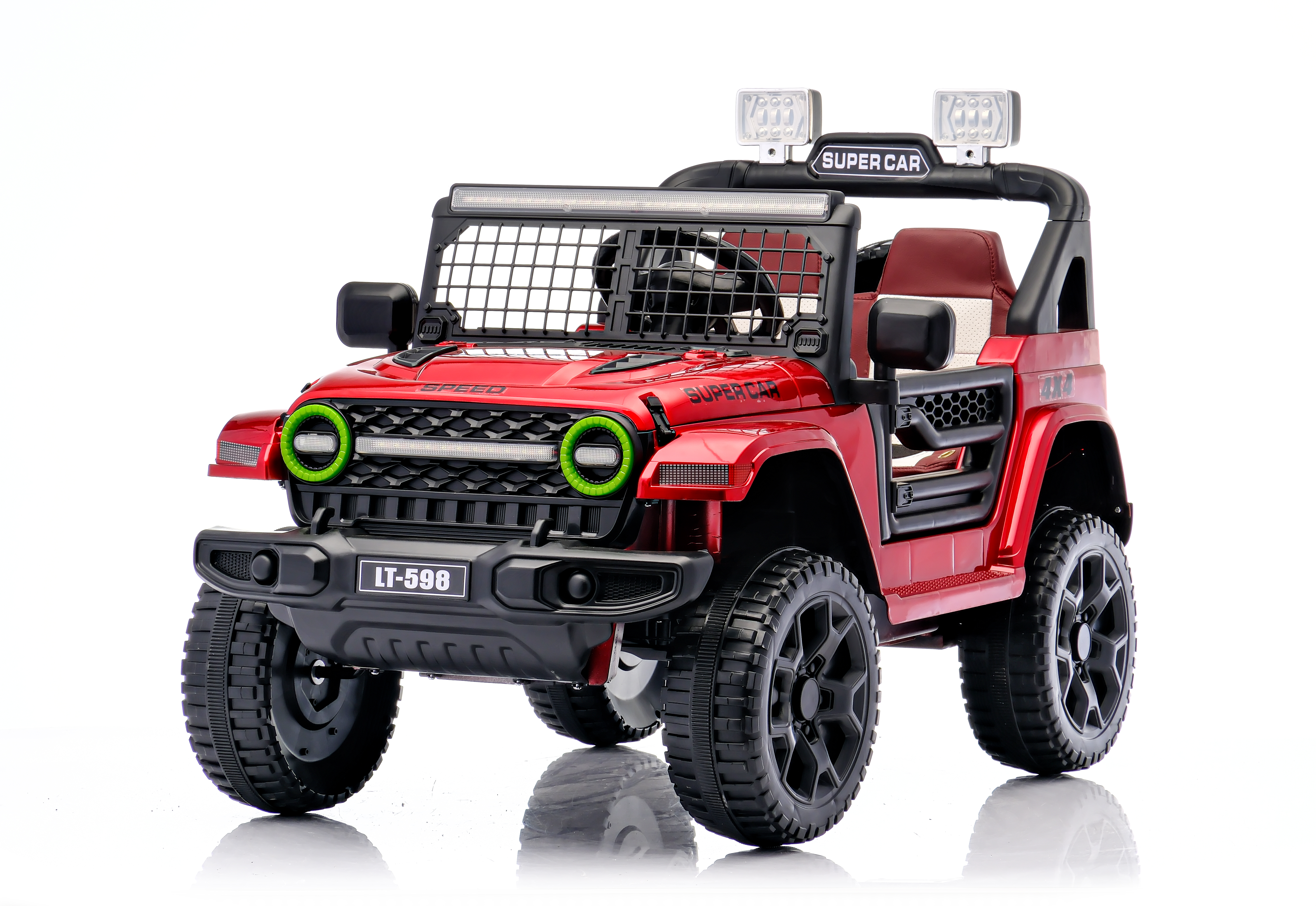 High-End Four-Wheel Electric Battery Car Remote Control New Release Off-Road Ride-On for Kids 2-4 Years MP3 for Boys Girls