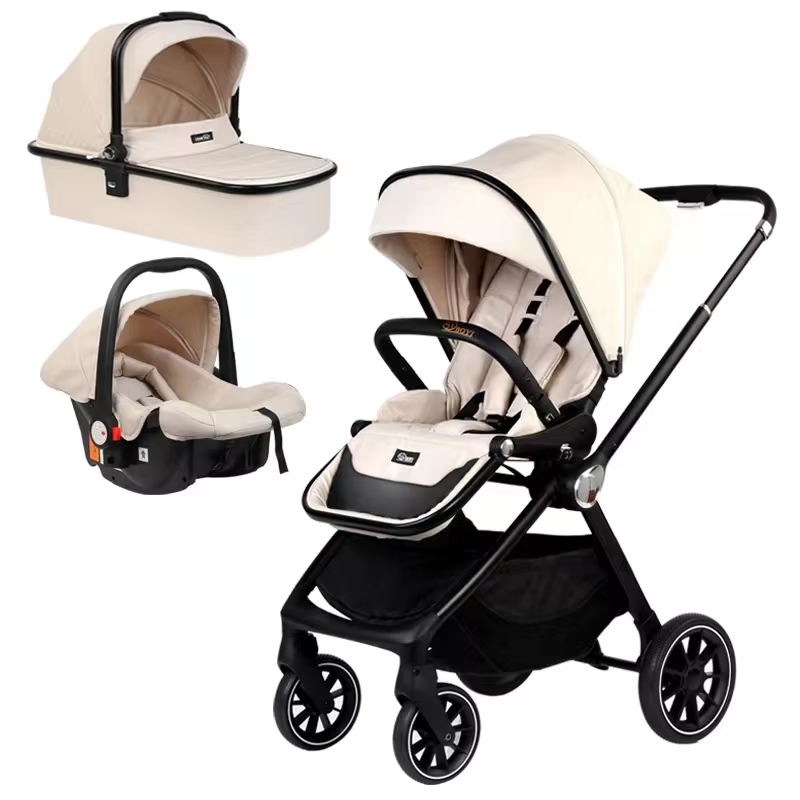 Wholesale 3 in 1 Portable Custom Foldable Compact Travel Baby Pram Dining Tray Baby Stroller with Car Seat
