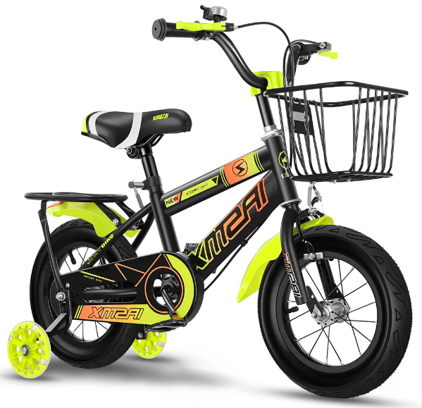 2025 Kids' Bicycle for Boys and Girls Aged 2-9 Training Wheels Included 12-18-Inch Wheel for Toddlers