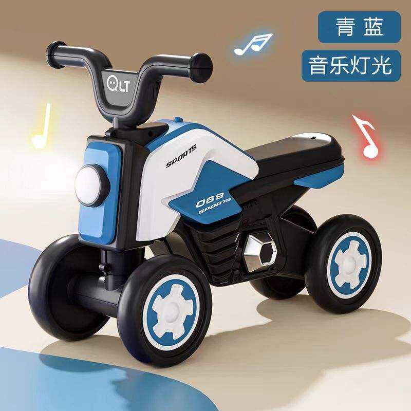 Universal Plastic Four-Wheel Yo-Yo Slide Car Kids' Swing Toy for 1-3 Years New Baby Push Twist Toy