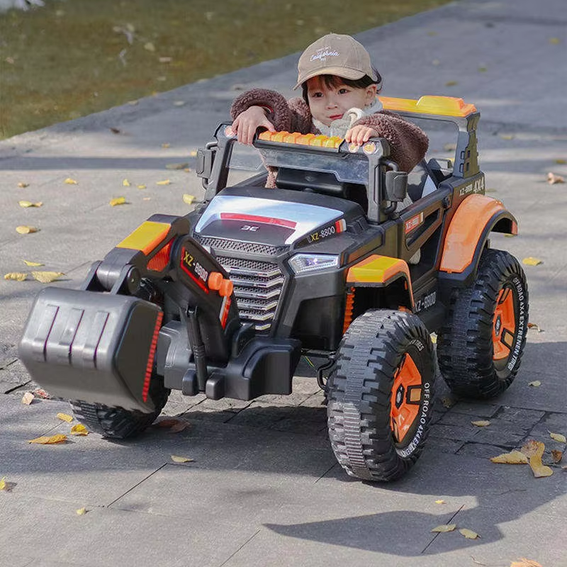Wholesale 12V Battery Electric Excavator Ride-on Toy for Kids Children's Plastic Beach Excavator Car for Baby