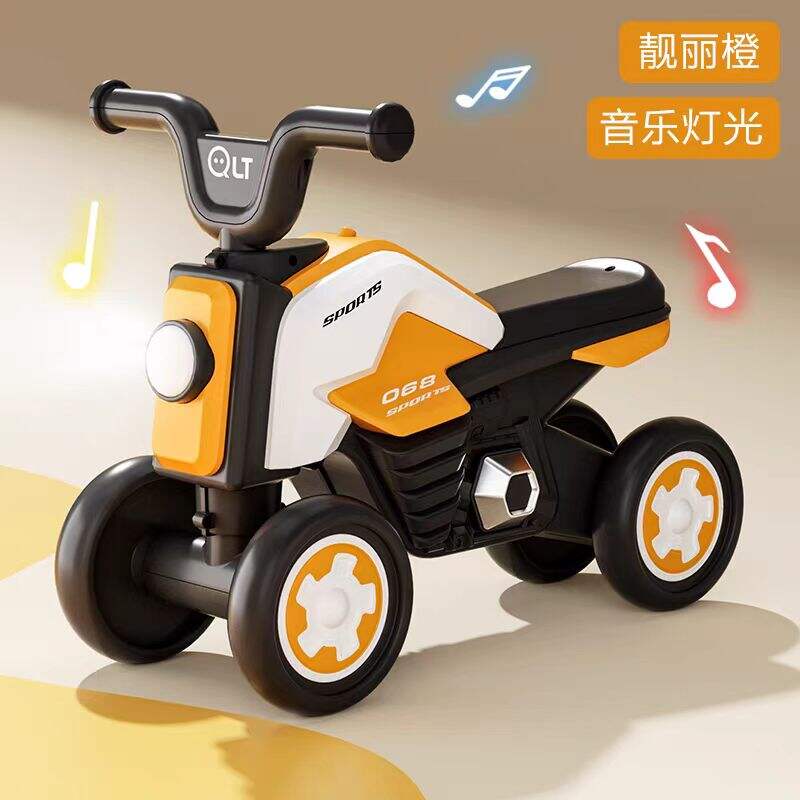 Universal Plastic Four-Wheel Yo-Yo Slide Car Kids' Swing Toy for 1-3 Years New Baby Push Twist Toy