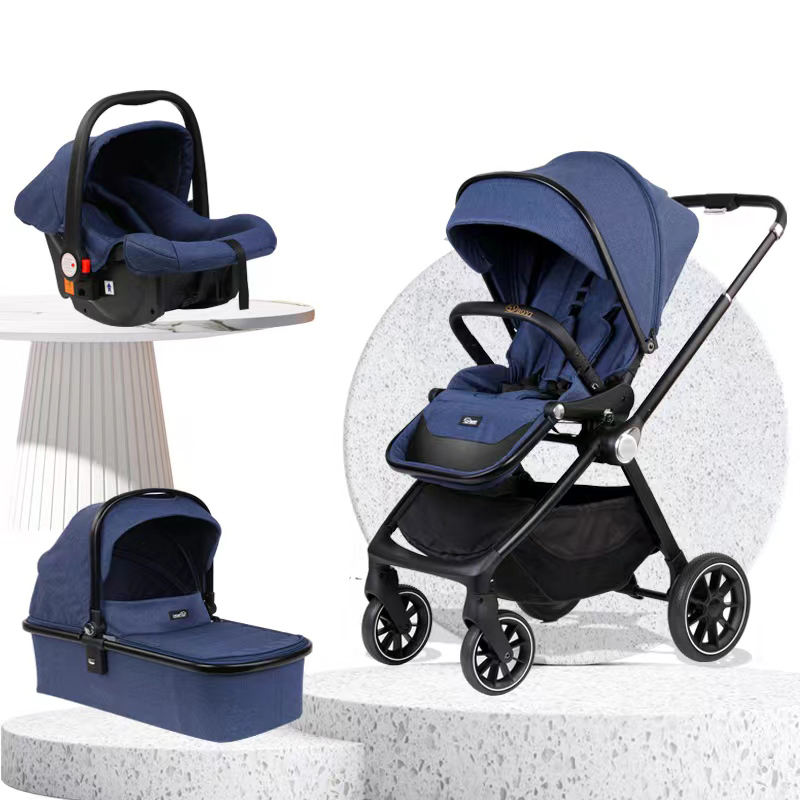 Wholesale 3 in 1 Portable Custom Foldable Compact Travel Baby Pram Dining Tray Baby Stroller with Car Seat