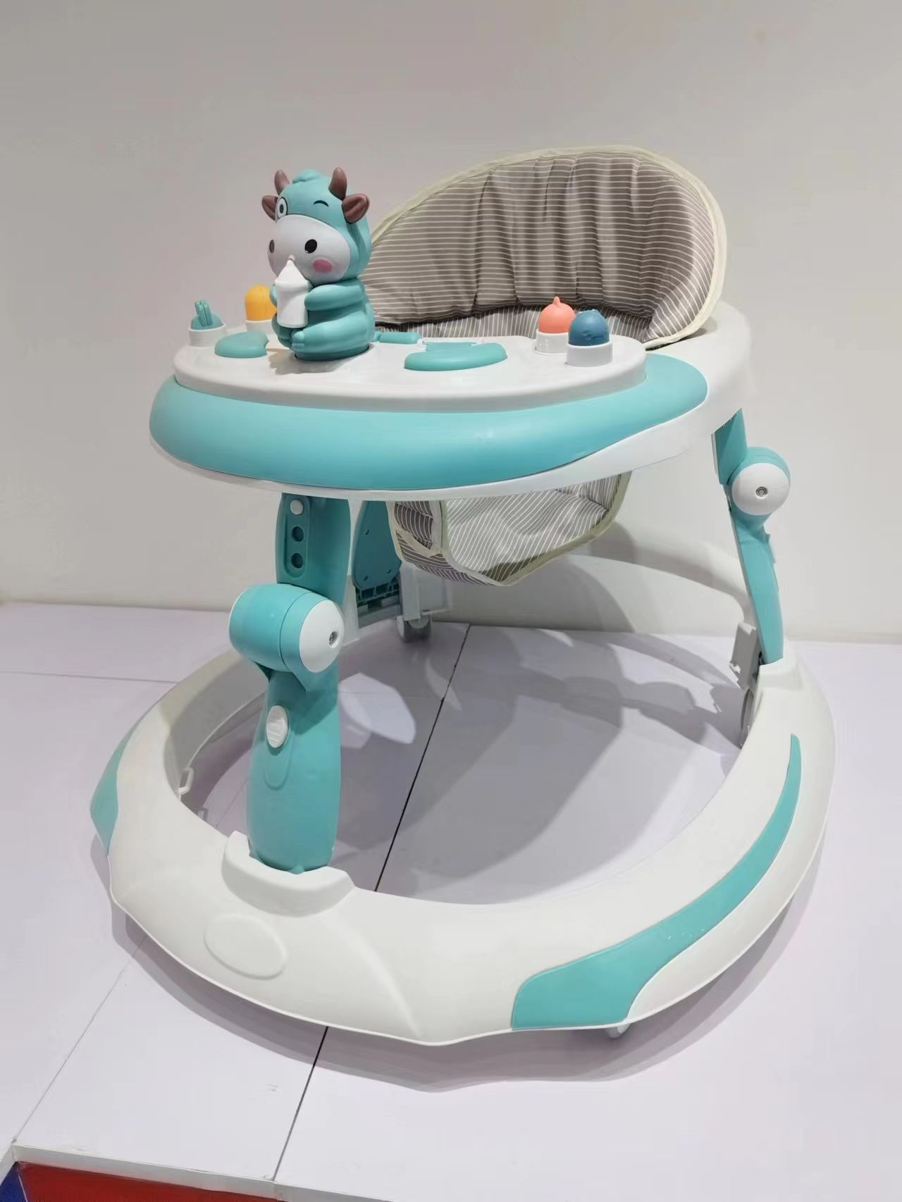2025 High Quality Wheel Baby Walker Anti-O-Leg Plastic Multi-Function Push Kids' Baby Walker Learning Feature Gift Babies