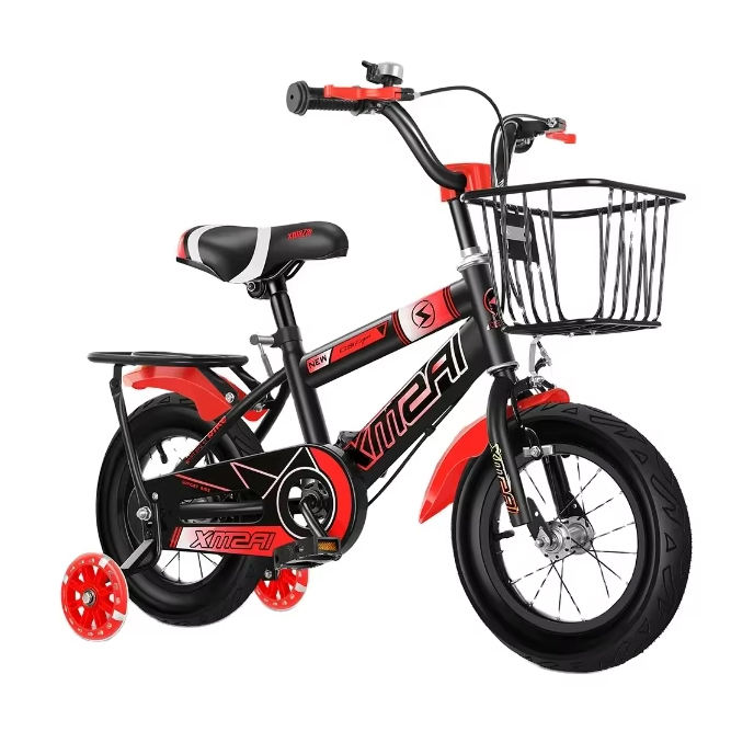 2025 Kids' Bicycle for Boys and Girls Aged 2-9 Training Wheels Included 12-18-Inch Wheel for Toddlers