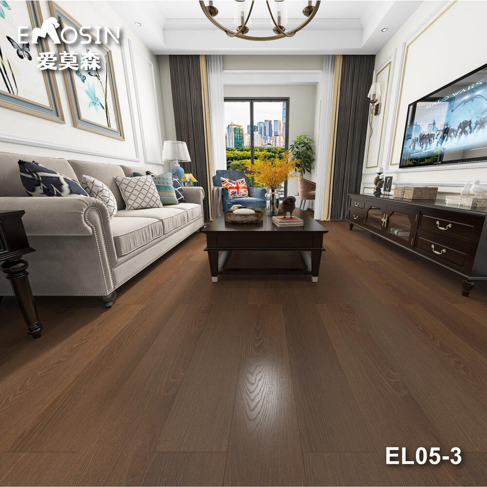 Oak dark grey effect laminate flooring