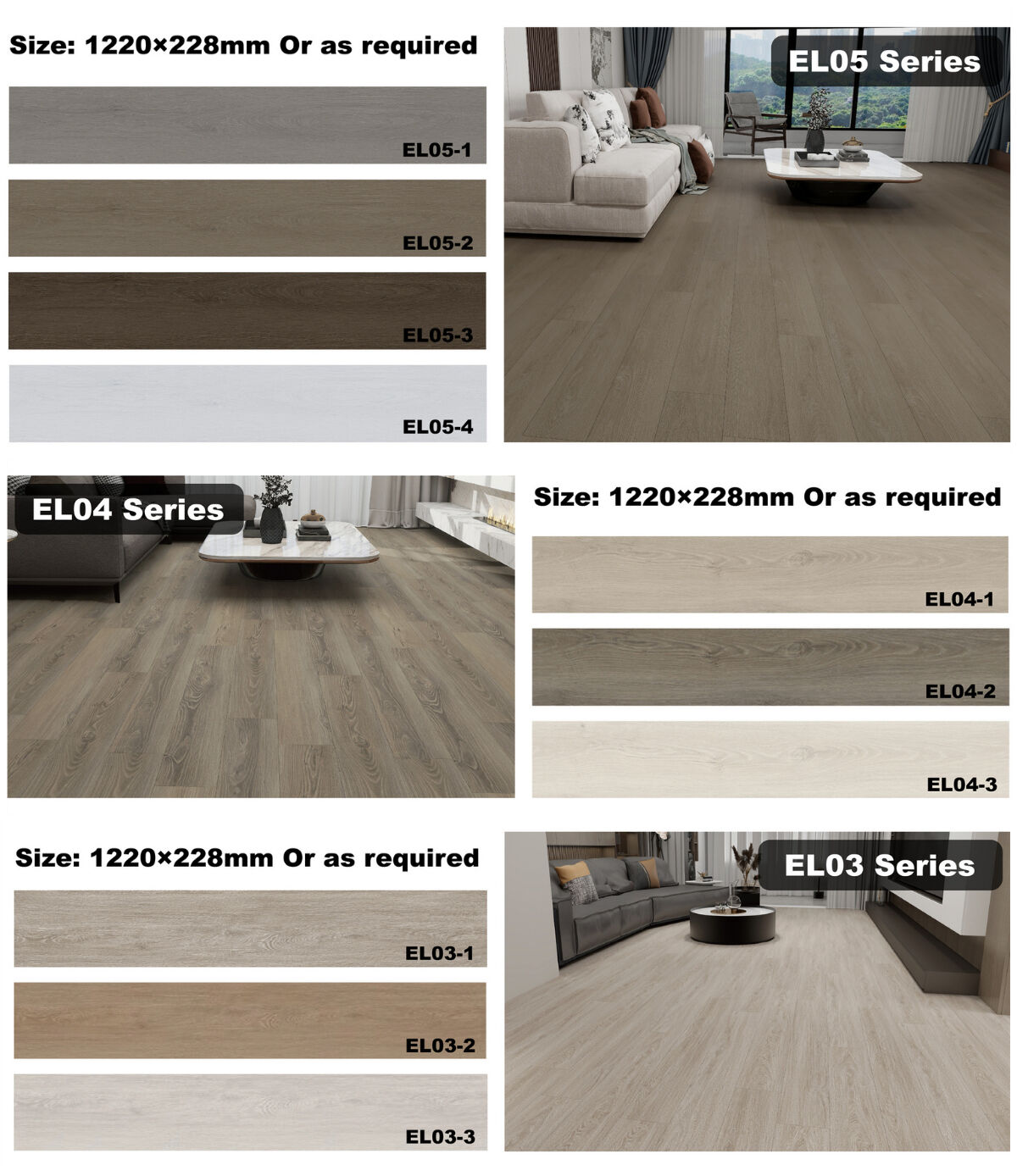 Waterproof laminate flooring manufacture