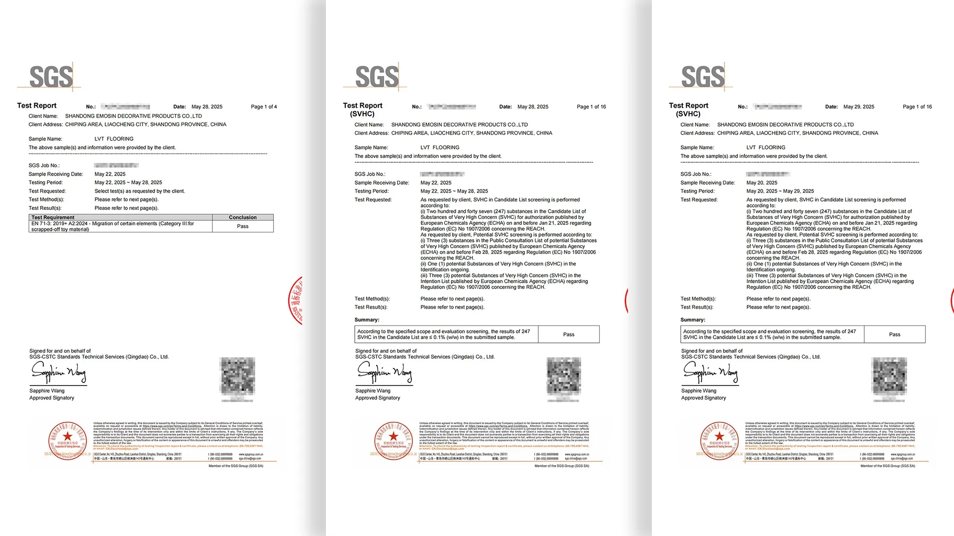 LVT Floor Inspection Report