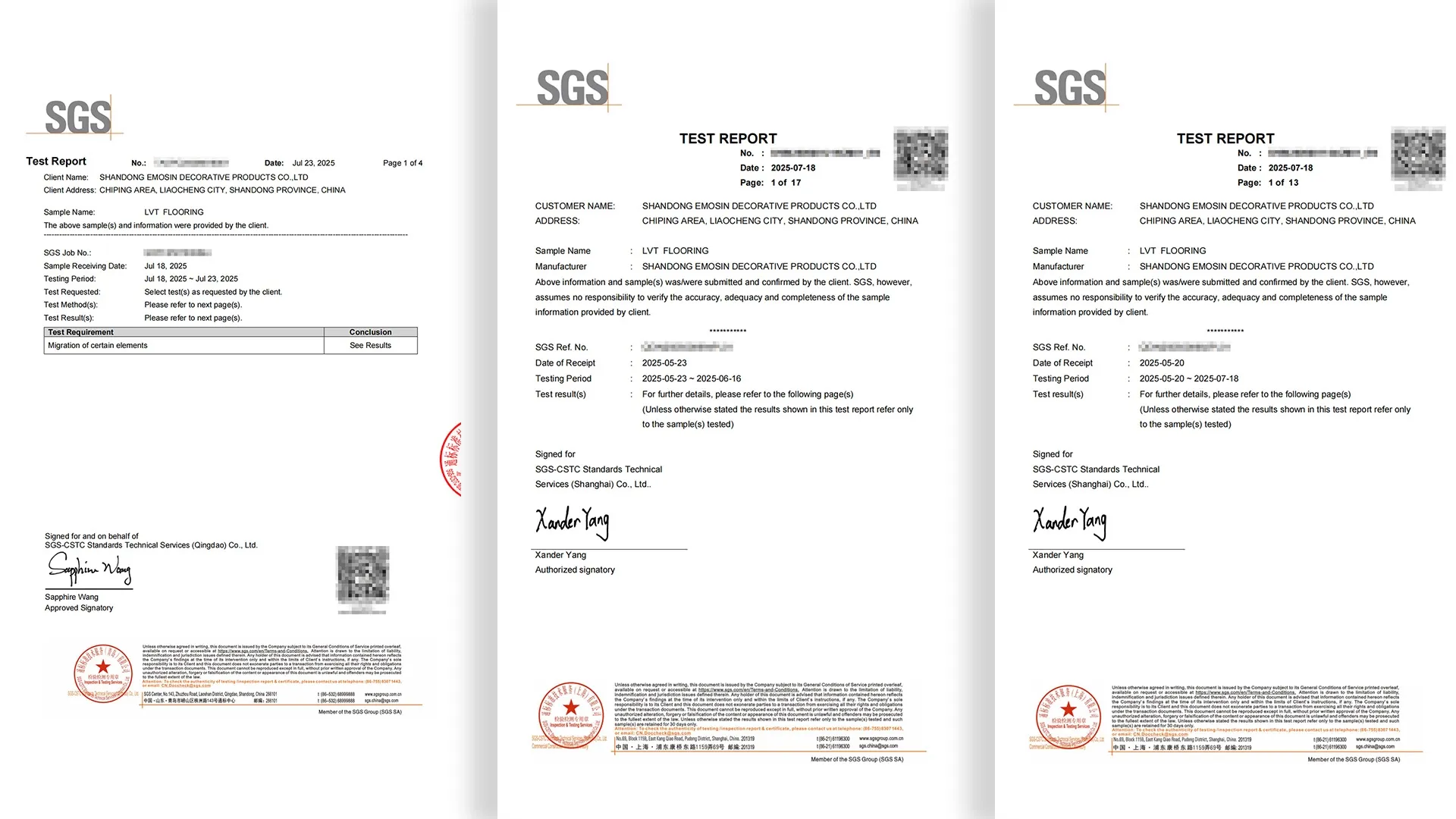 LVT Floor Inspection Report