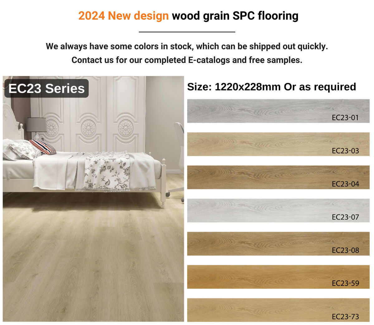 Rigid core spc herringbone manufacture