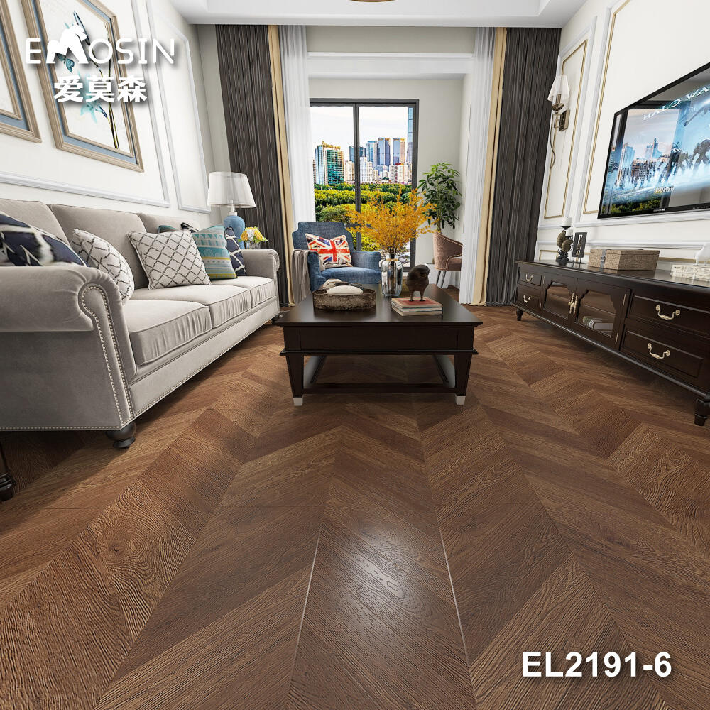 Laminate fishbone flooring