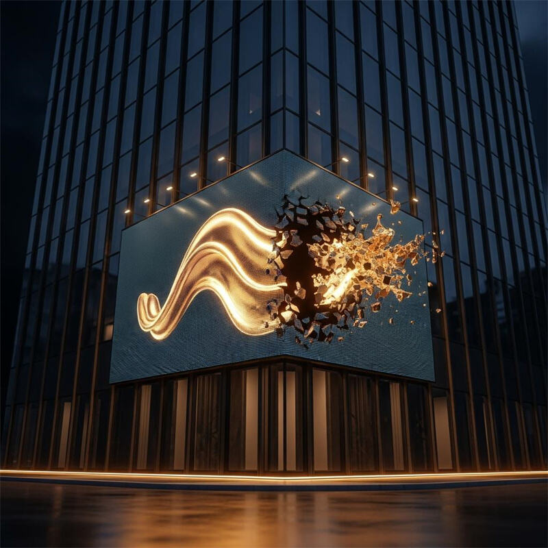 3D naked-eye outdoor LED display for digital advertising