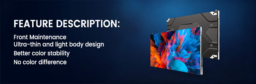 Ultra-thin COB LED panel with superior color stability and front maintenance for seamless video walls