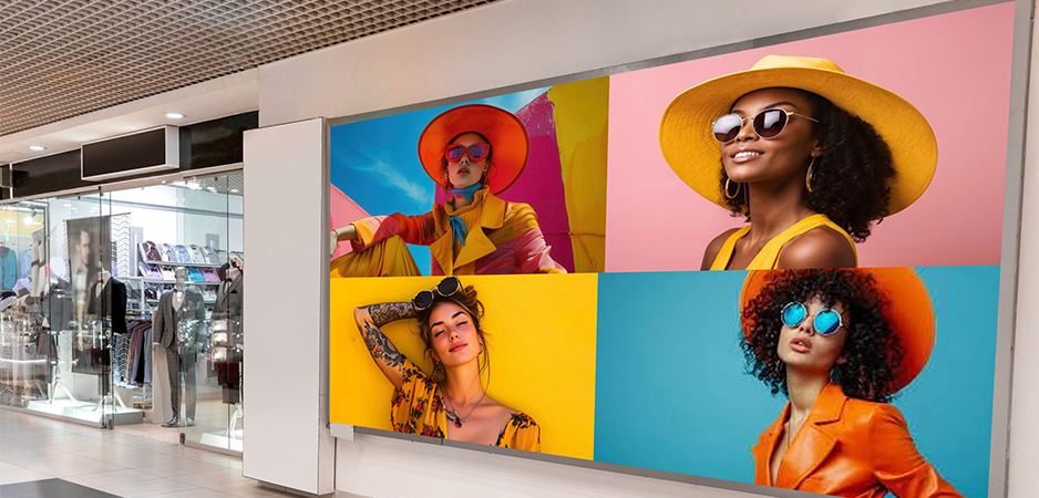 Led display shopping mall