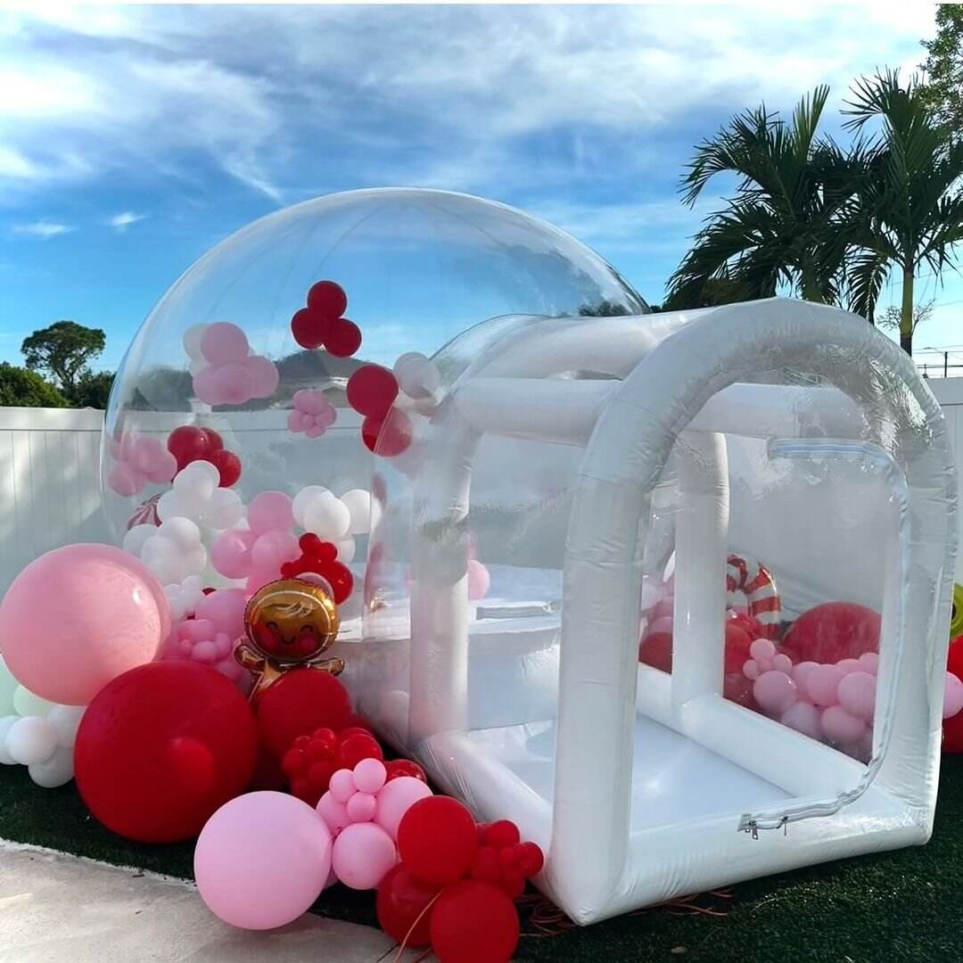 Arch inflatable bubble house