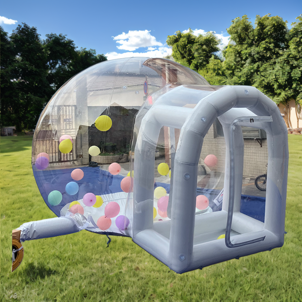 3m Transparent Sphere With 1m Tunnel Inflatable Bubble Tent