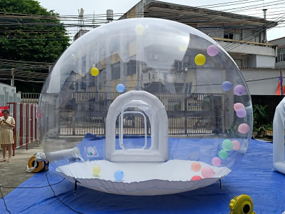 Round entrance inflatable bubble house manufacture