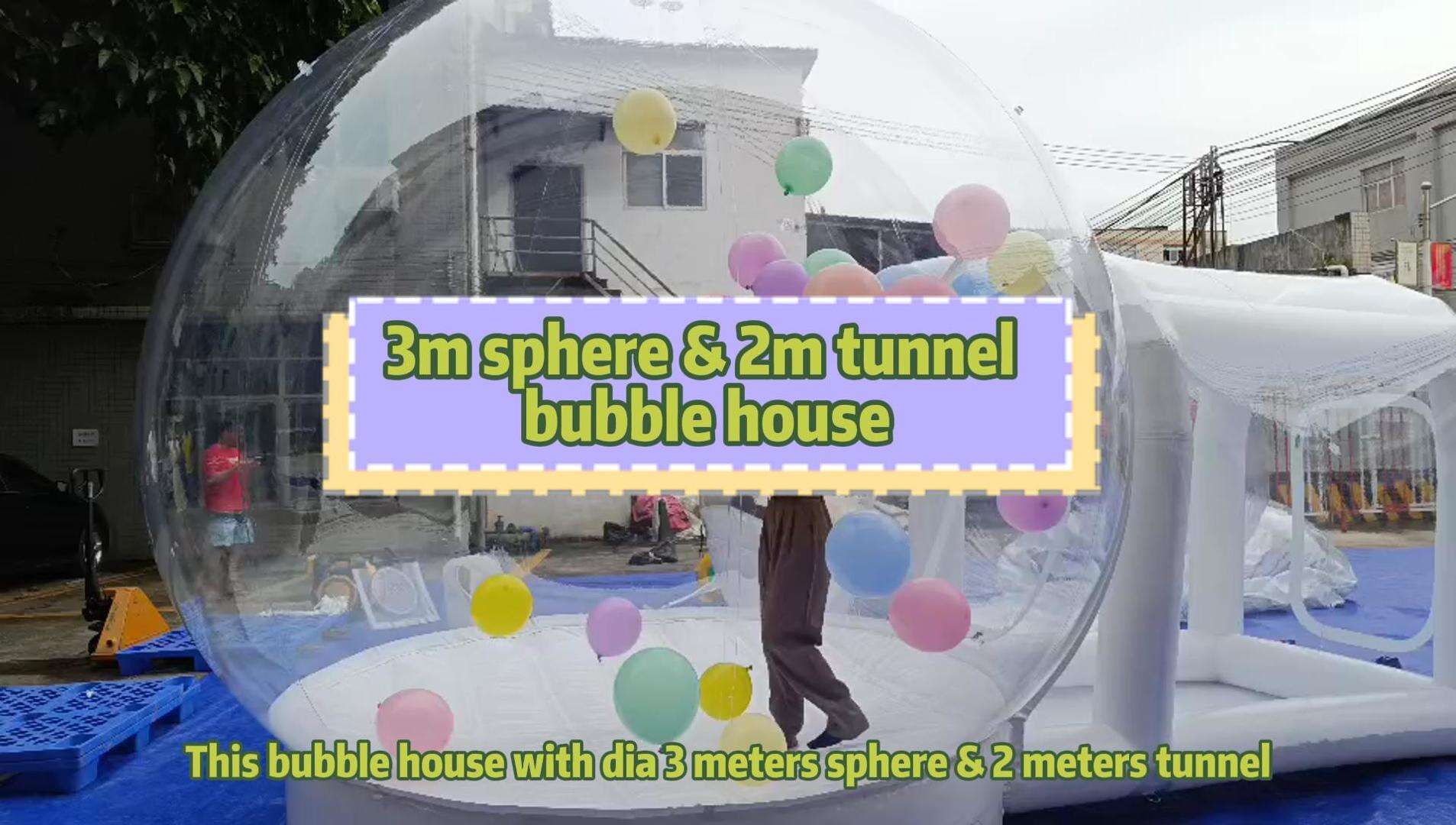 3+2bubble house with bouncer