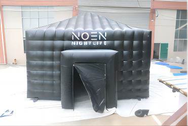 Black square inflatable tent factory