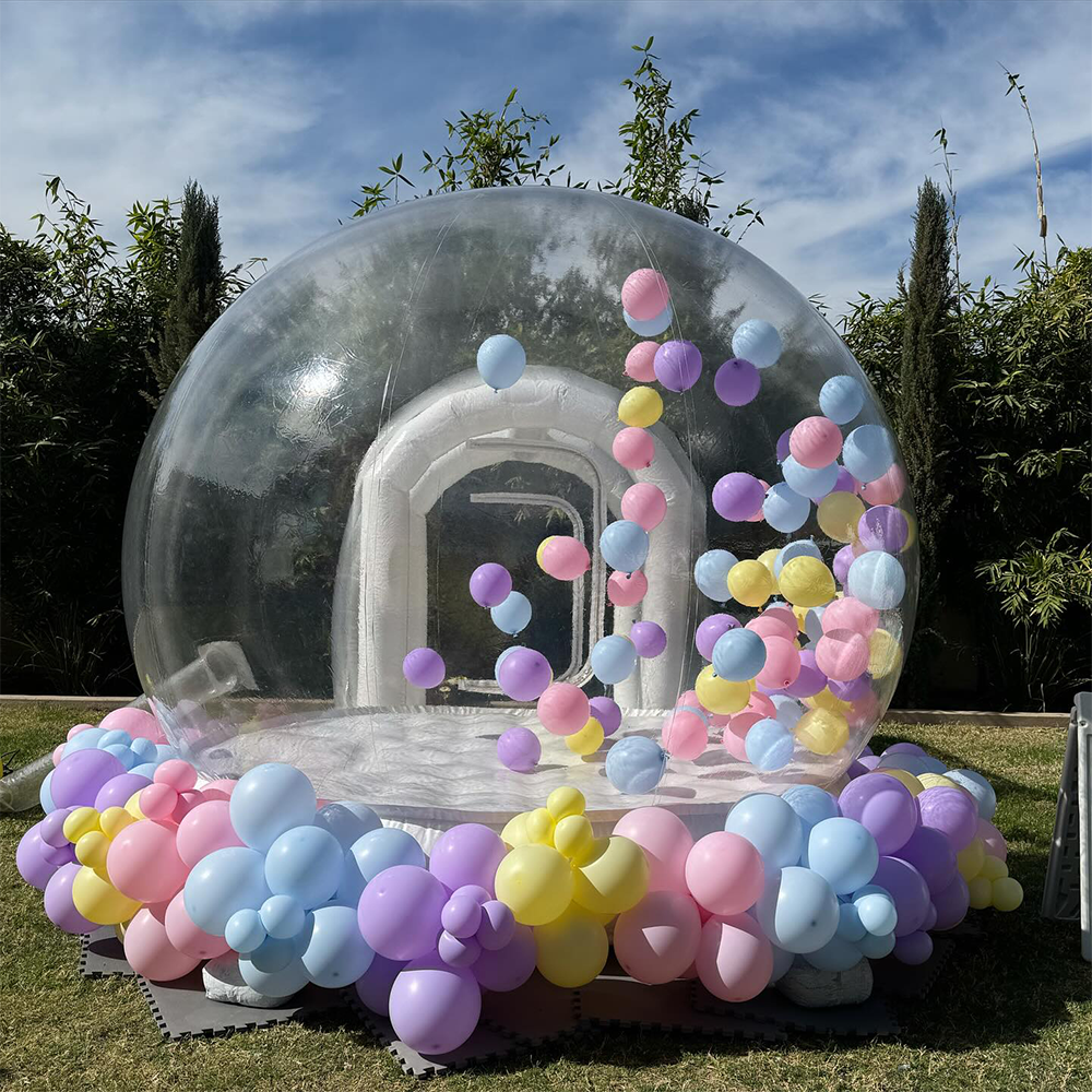 Pink Inflatable Bubble House