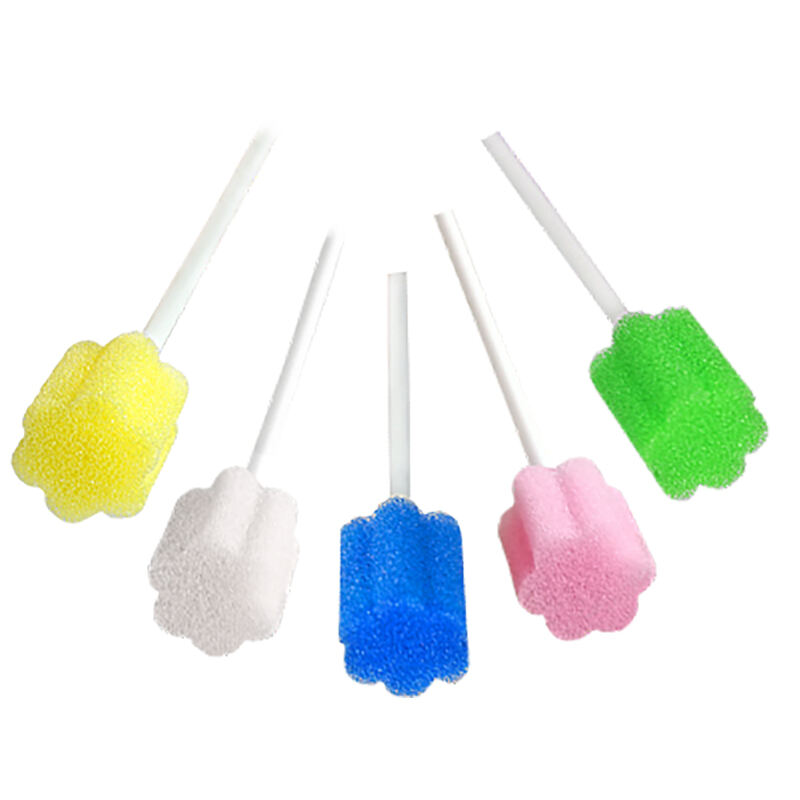 Paper-Handle Sponge Swab