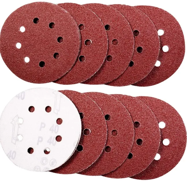 Factory price aluminium oxide 125mm garnet sanding disc round sand paper for polishing woodmetal