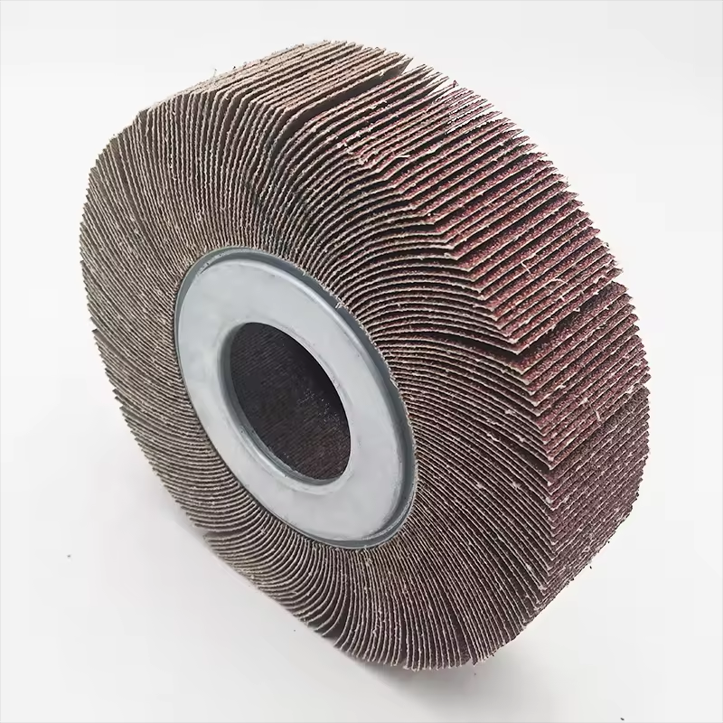 Grit 150 Imported Klingspor Sand Cloth Material 6.511 inch Flap Wheel for Rust Removing of Polishing Stainless Steel Metal