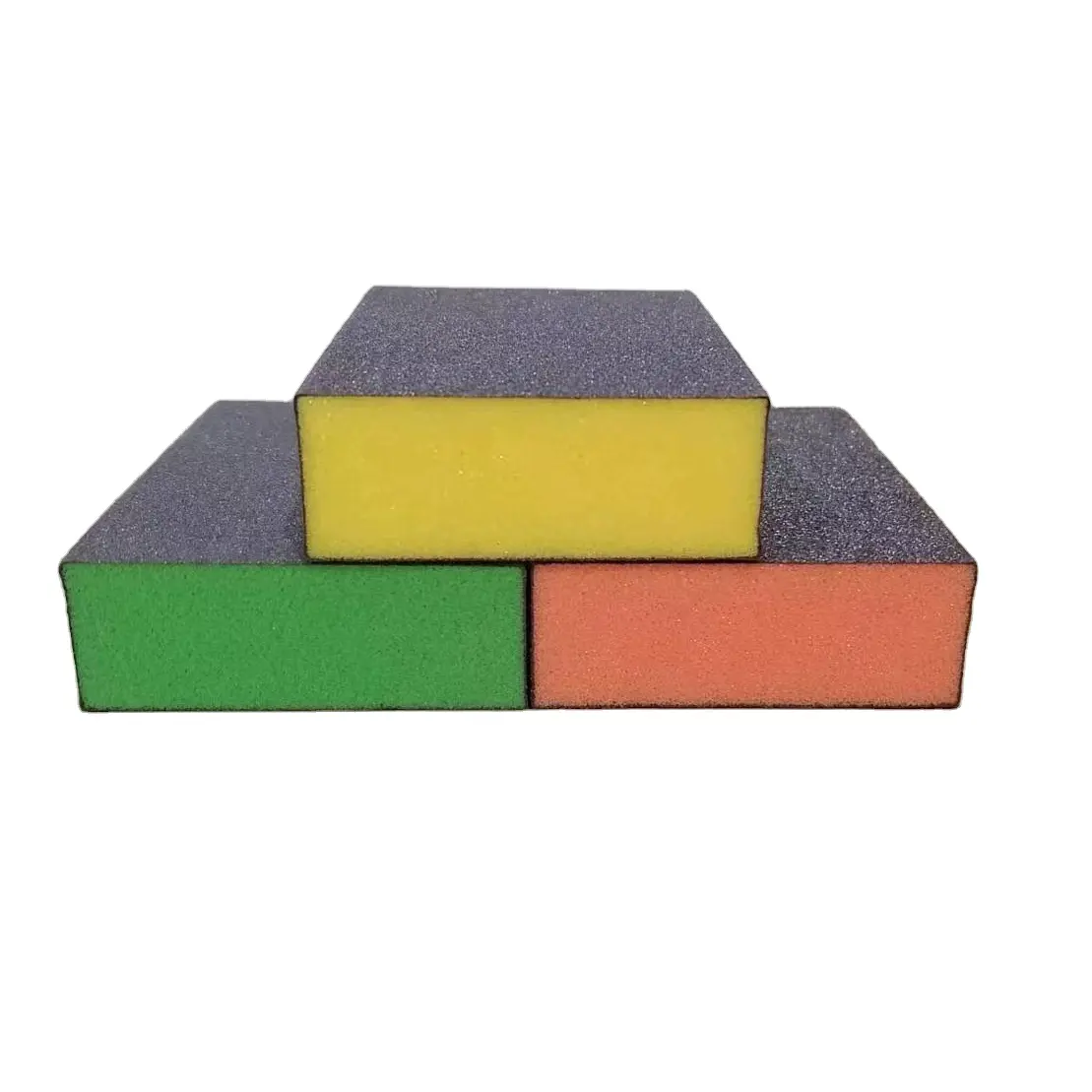 Abrasives 100x70x25mm colorful silicon carbide sanding sponge blocks for automotive