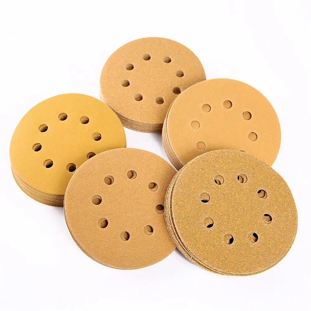 Pangea Sanding Disc 115 mm Yellow Abrasive Disc Hook and Loop Alumina for Drywall Wood