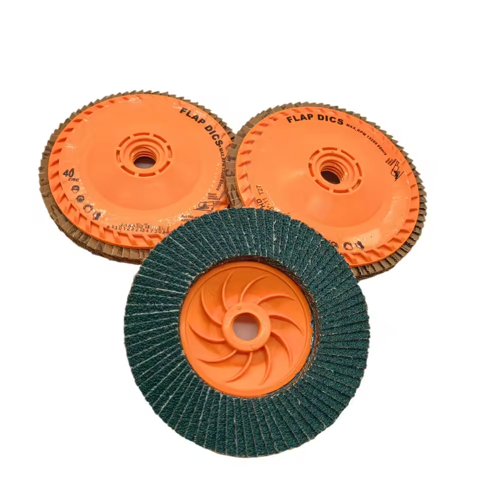 thumbnail image 2 of 80mm Abrasive Cloth Flap Wheel Sanding Disc – 6mm Shank, 80-600 Grit Available, For Grinding & Polishing 2 of 5