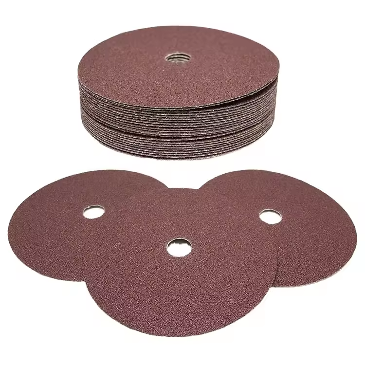 Aluminum Oxide Abrasive Fiber Resin Sanding Disc 24# to 320# for Metals Wood Polishing