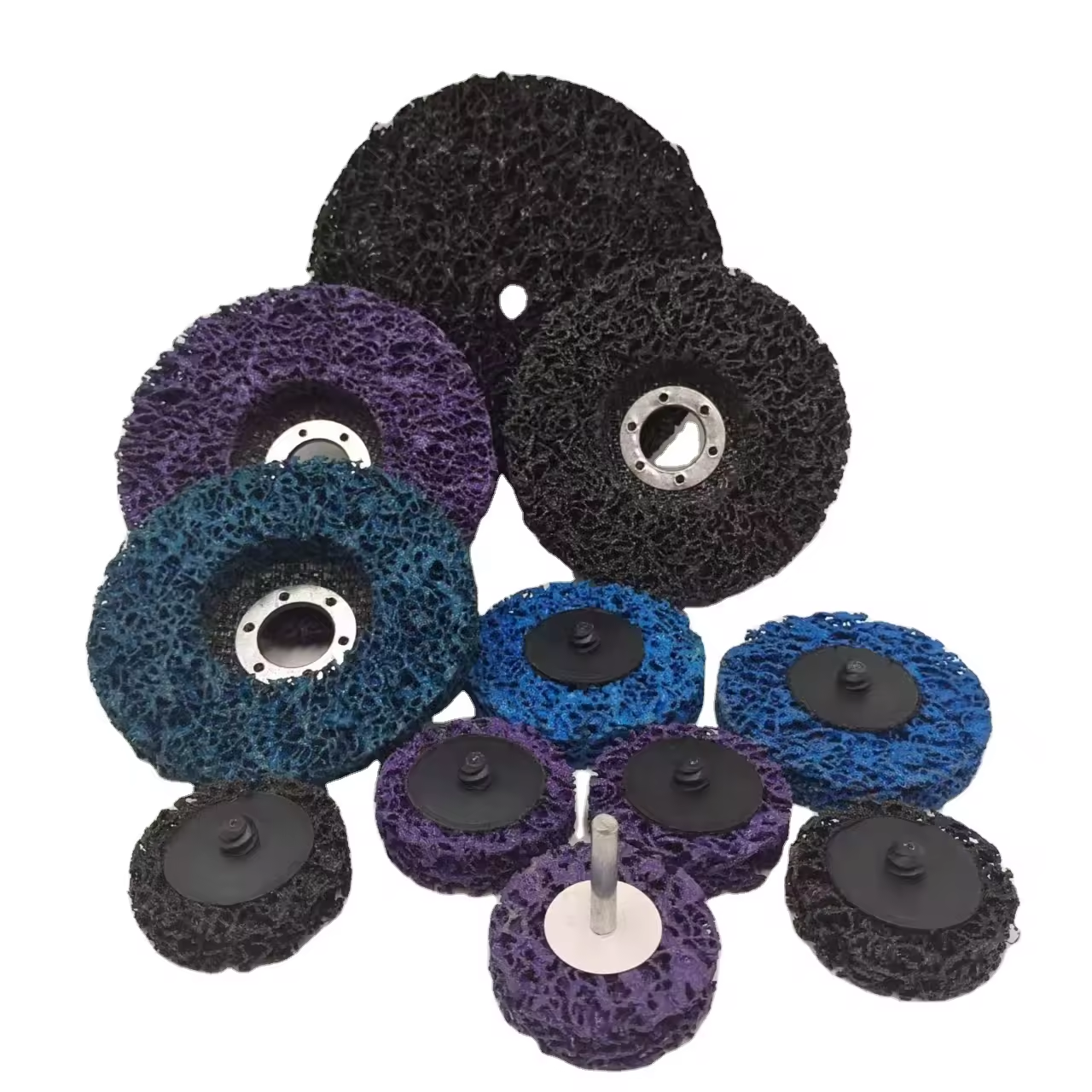 Popular Abrasives Cleaning and Stripping Disc Blue Purple Black Orange Strip Disco Remove Rust and Paint