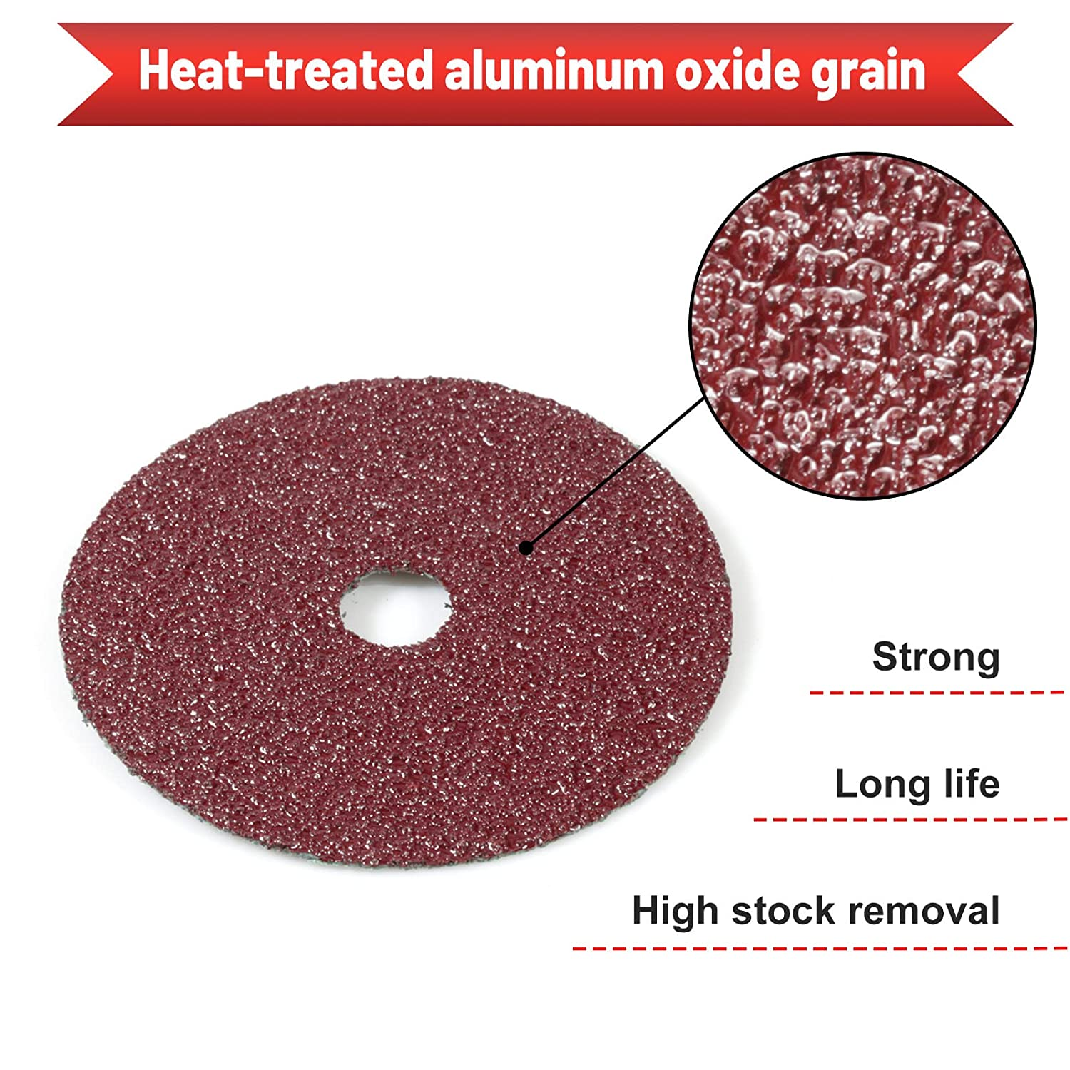 Industrial abrasive Grade Aluminum Oxide Resin Fiber Sanding Discs with Center Hole fiber disc abrasive disc factory