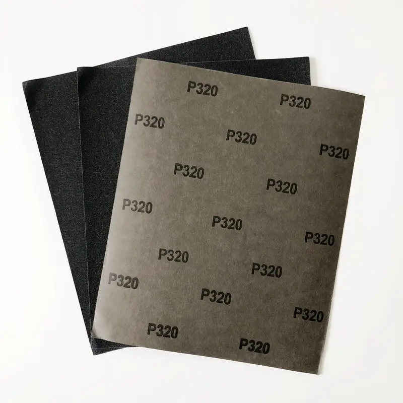 9x11'' silicon carbide latex abrasives paper wet and dry sand paper sheet for polishing wood