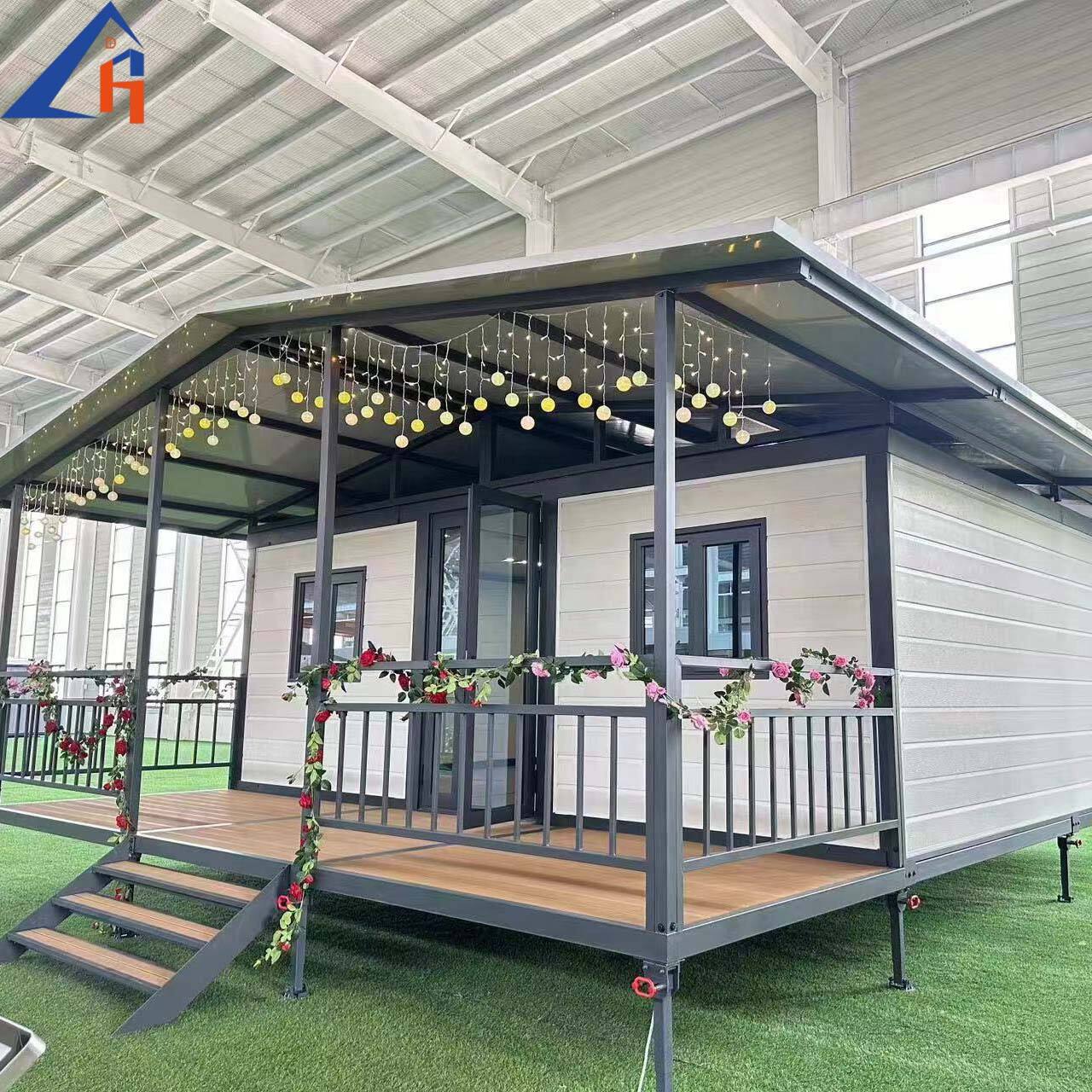 rumah kontainer lipat prefabrikasi mungil amazon yang dapat diperluas dengan 1 2 3 5 kamar tidur