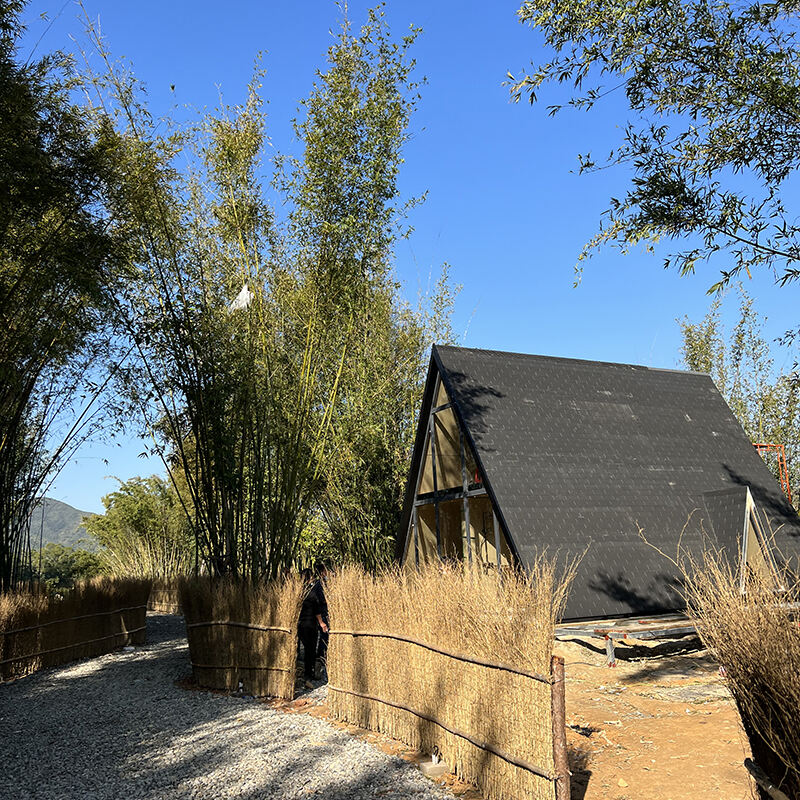 Modern luxury prefab a frame building cabin house kits for sale