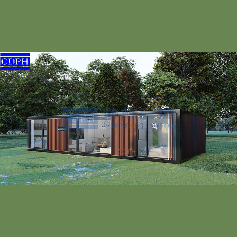 rumah Kontainer 40ft 3kamar tidur 1kamar mandi 1dapur 1ruang tamu-LR403A