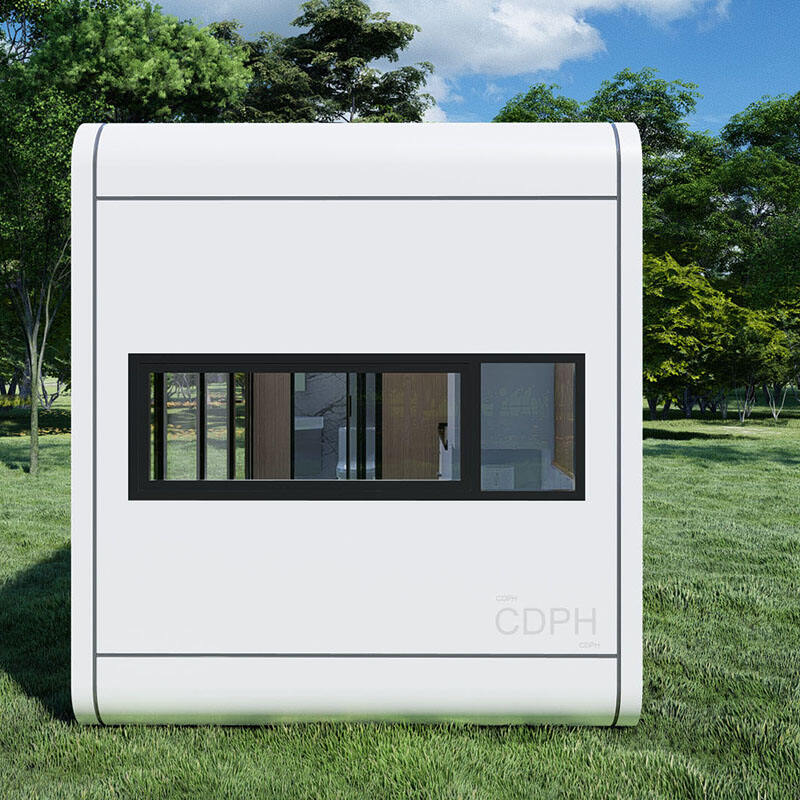 Modern luxury portable Prefabricated Mobile 20ft Steel apple cabin tiny house for living