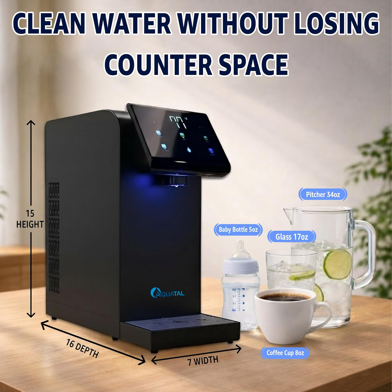 Clean Water Without Losingcounter Space