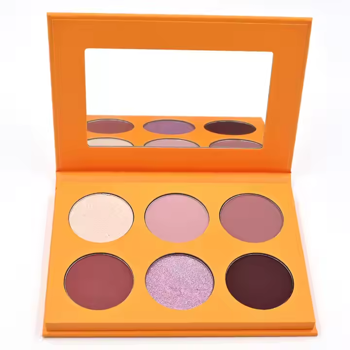 Matte & Shimmer Eyeshadow Palette with Mirror: Custom Private Label Pressed Eye Shadow