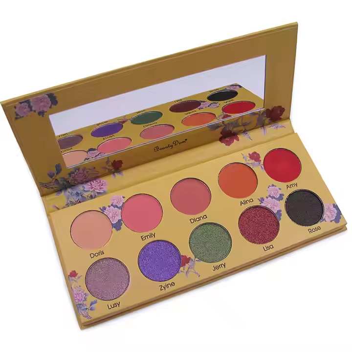 Premium Wholesale 10-Color Waterproof Matte Eyeshadow Palette with High Pigmentation