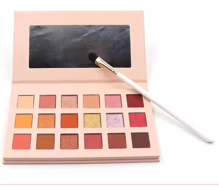 Shenzhen Cosmetic Manufacturer's 18-Color Natural Radiant Matte Eyeshadow Palette with Private Label Option