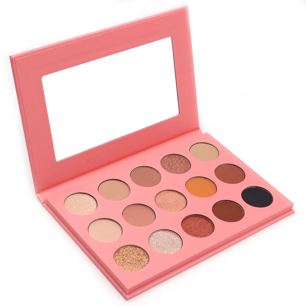 Palet warna eyeshadow matte ke logam bd15-telanjang