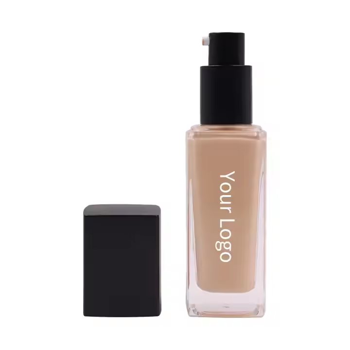 Custom 30ml Glass Bottle: Full Coverage Natural Concealer Foundation, Private Label