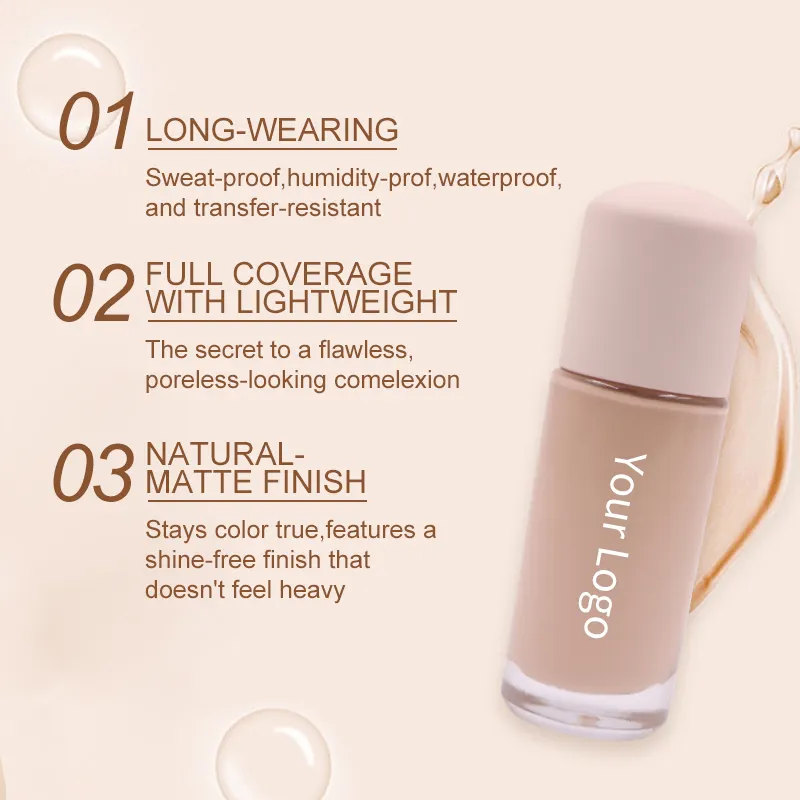 Vegan Cruelty-Free BB Cream: Full Coverage, Super Waterproof Liquid Foundation