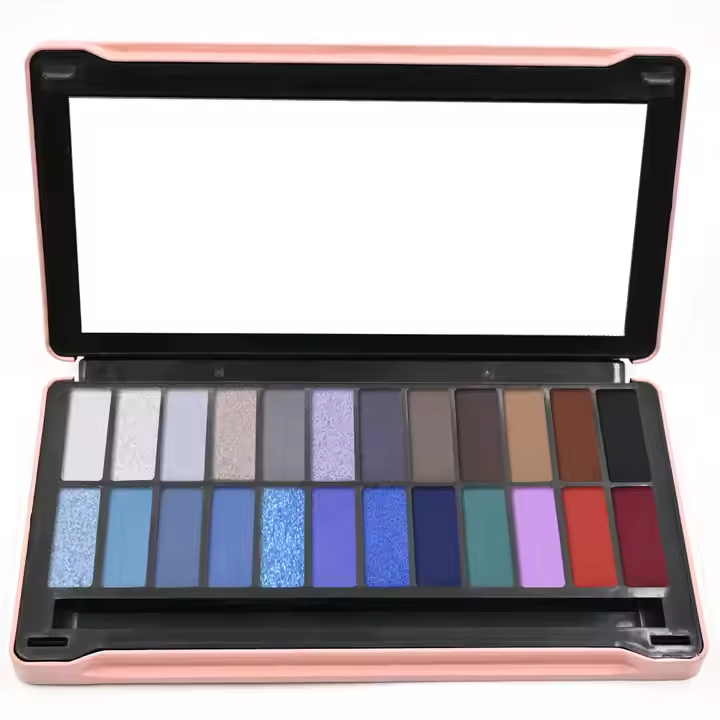 Customizable Large Eye Shadow Tin Packaging: 24-Color Makeup Eyeshadow Palette for Holiday Makeup